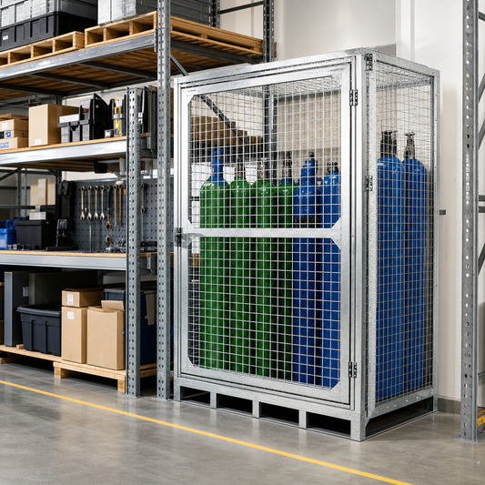 Security Mesh Cage Pallet for Gas Cylinder Storage