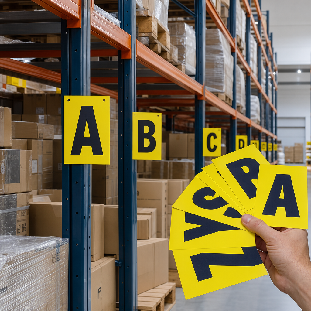 Self Adhesive 230mm High Letter Markers