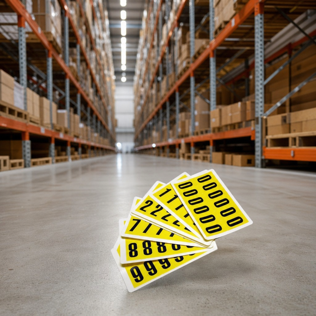 Self Adhesive 38mm Number Labels