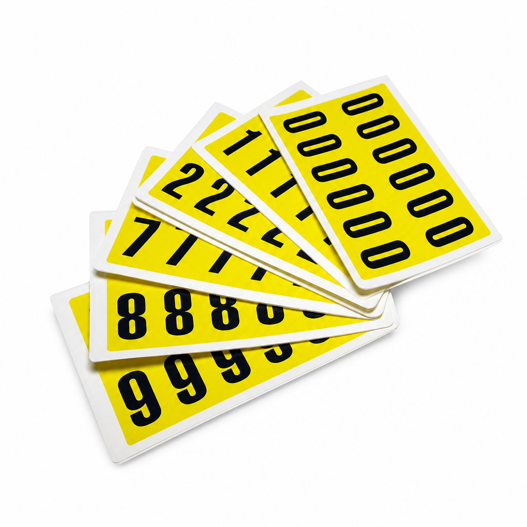 Self Adhesive 38mm Number Labels