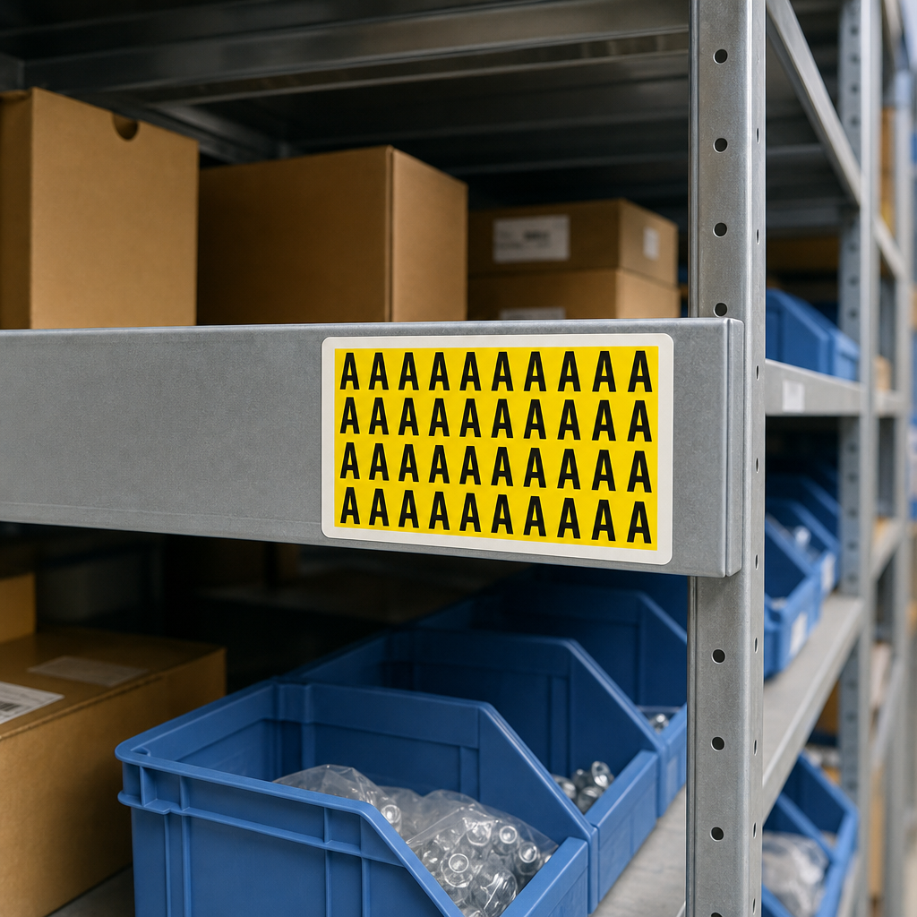 Self-Adhesive A to Z Letter Location Marker Labels