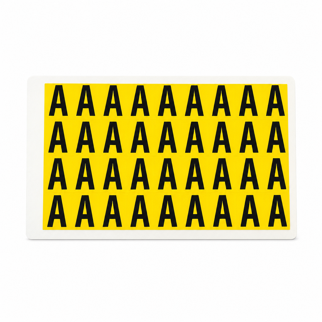 Self-Adhesive A to Z Letter Location Marker Labels