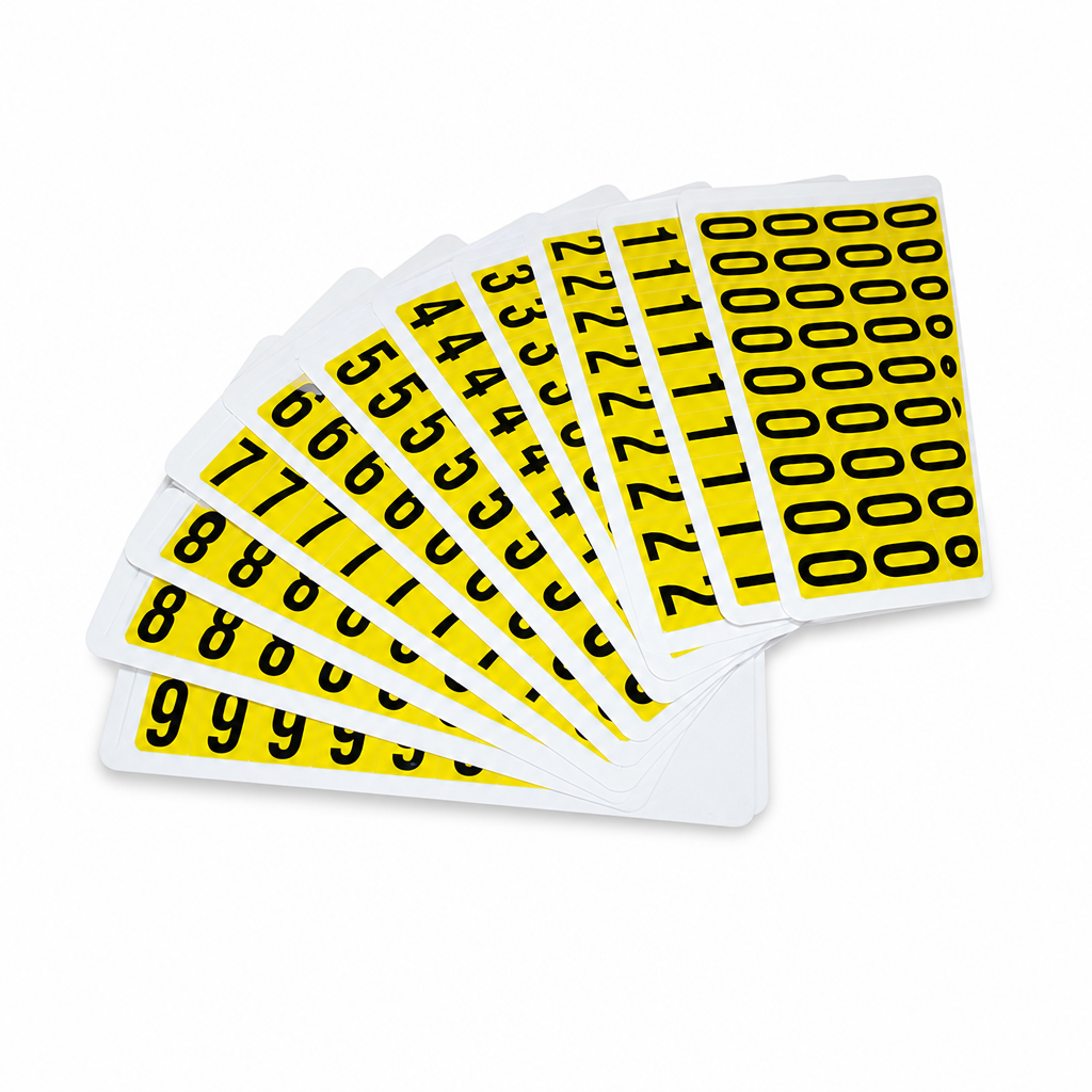 Self Adhesive Numbers for Aisle Marking – 19mm High