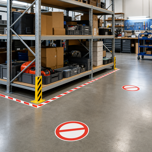 Self-Adhesive Prohibition PVC Floor Safety Markers