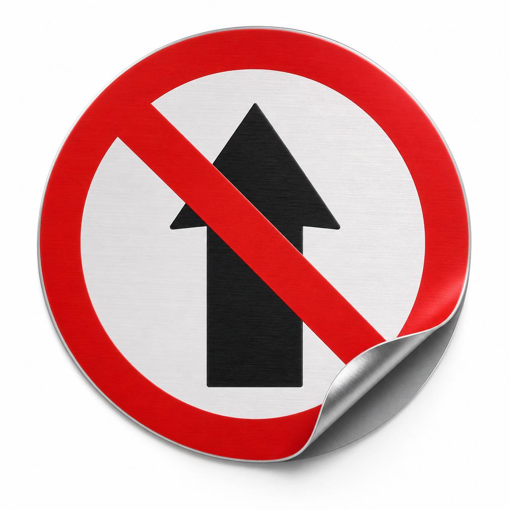Self-Adhesive Prohibition PVC Floor Safety Markers