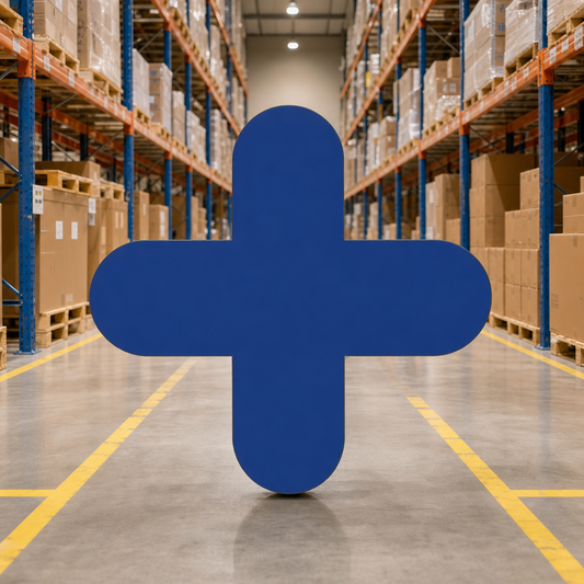 Self-Adhesive PVC Floor Markers for Pallet Positioning