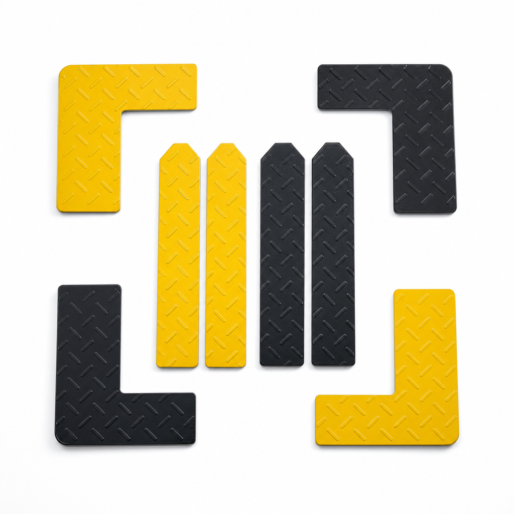 Self-Adhesive PVC Floor Markers for Pallet Positioning