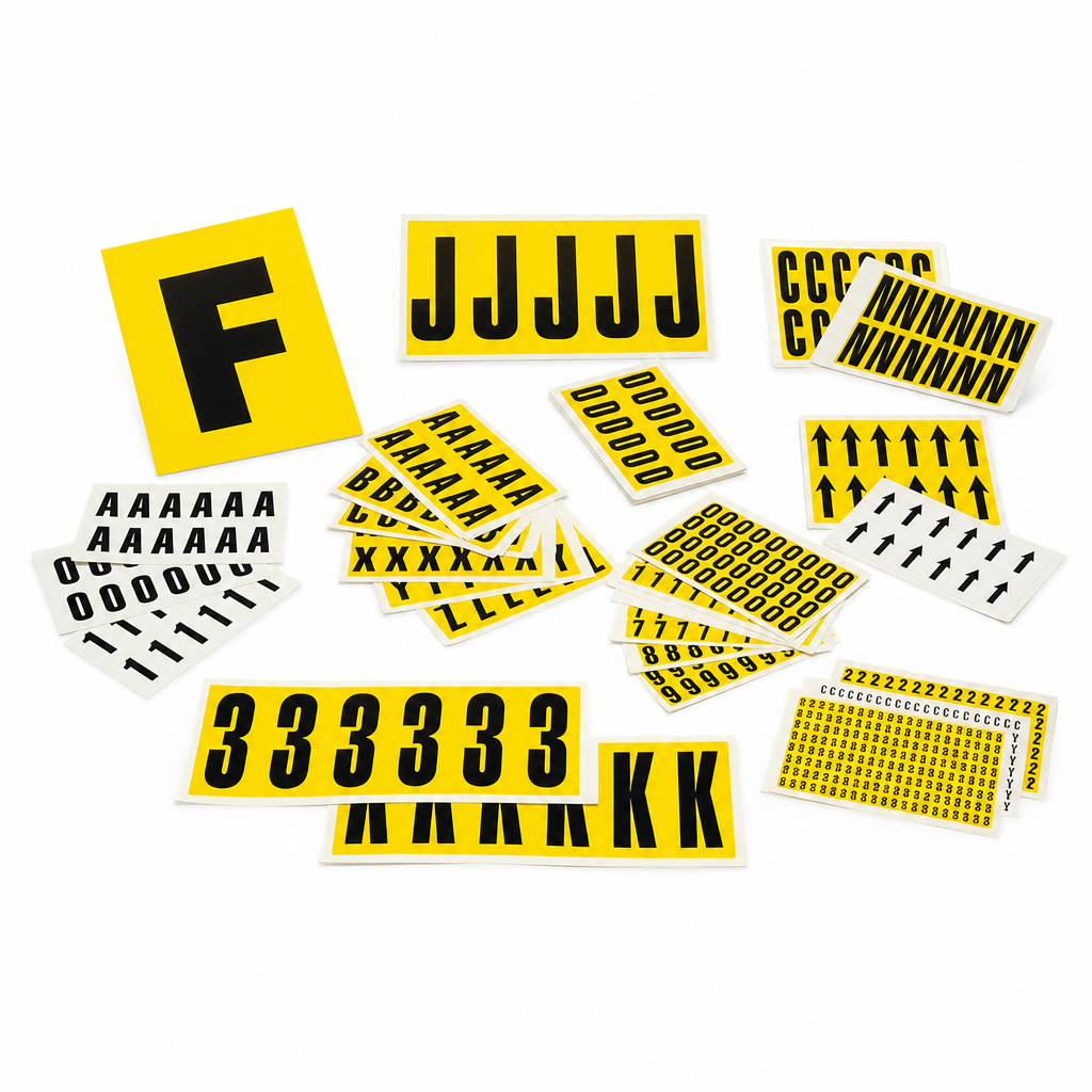 Self-Adhesive Vinyl Number and Letter Sticker Multipacks