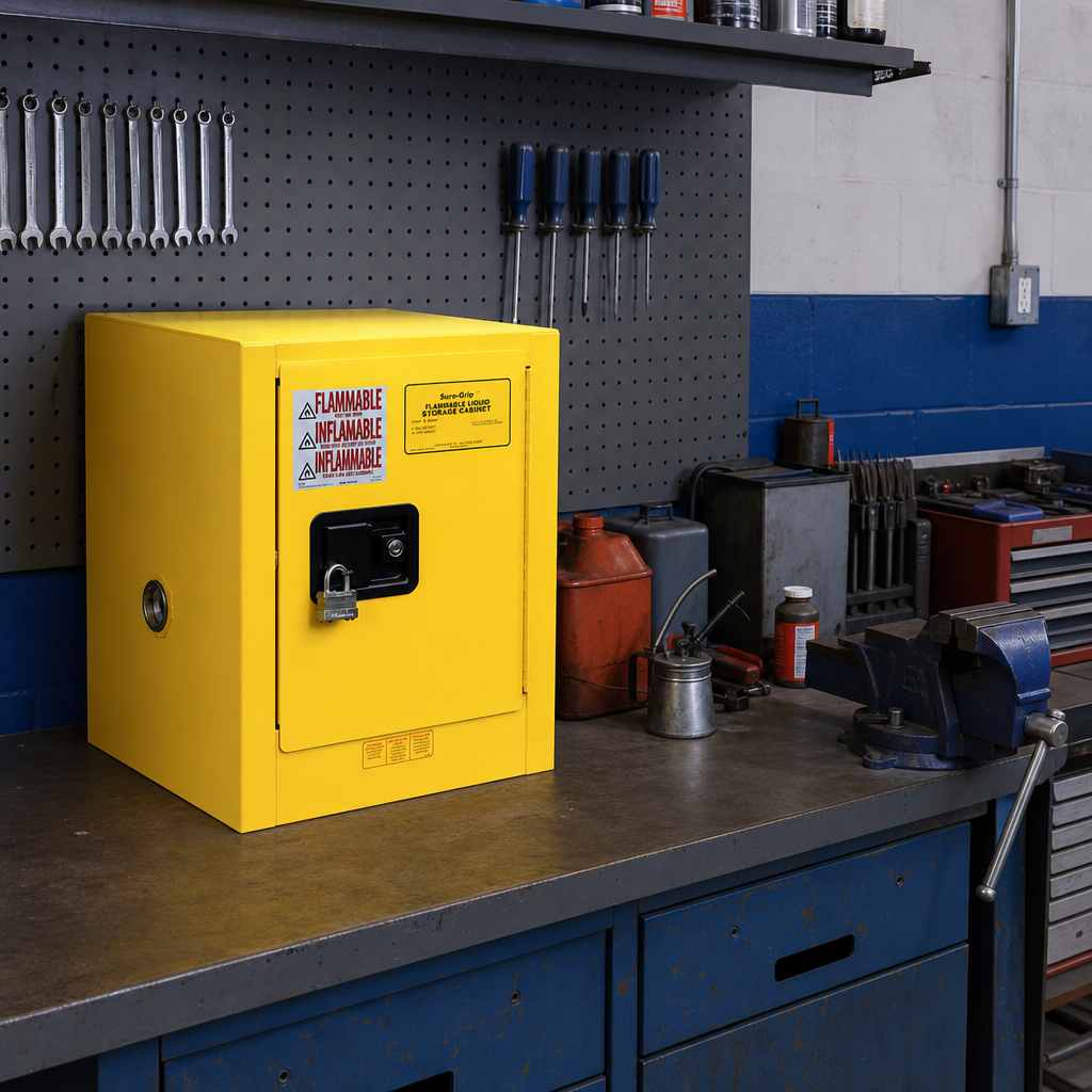 Self-Closing Countertop Flammable Storage Cabinet