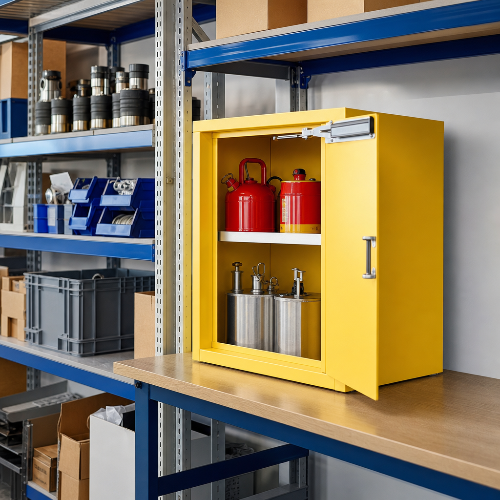Self-Closing Countertop Flammable Storage Cabinet