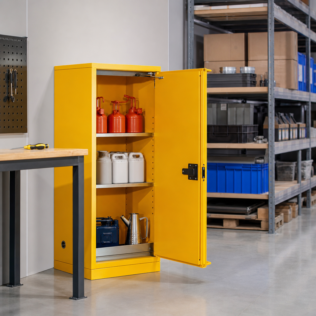 Self-Closing Flammable Storage Cabinet 1118 x 1092 x 457mm