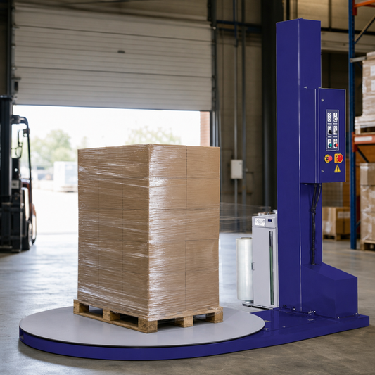 Semi-Automatic 200% Pre-Stretch Turntable Pallet Wrapper