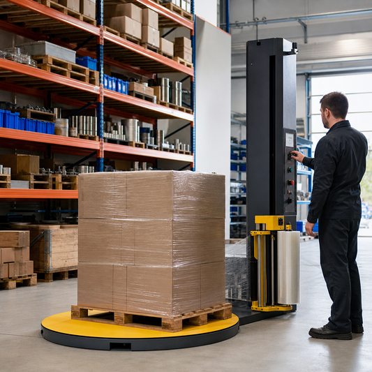 Semi-Automatic Pallet Stretch Turntable Wrapper