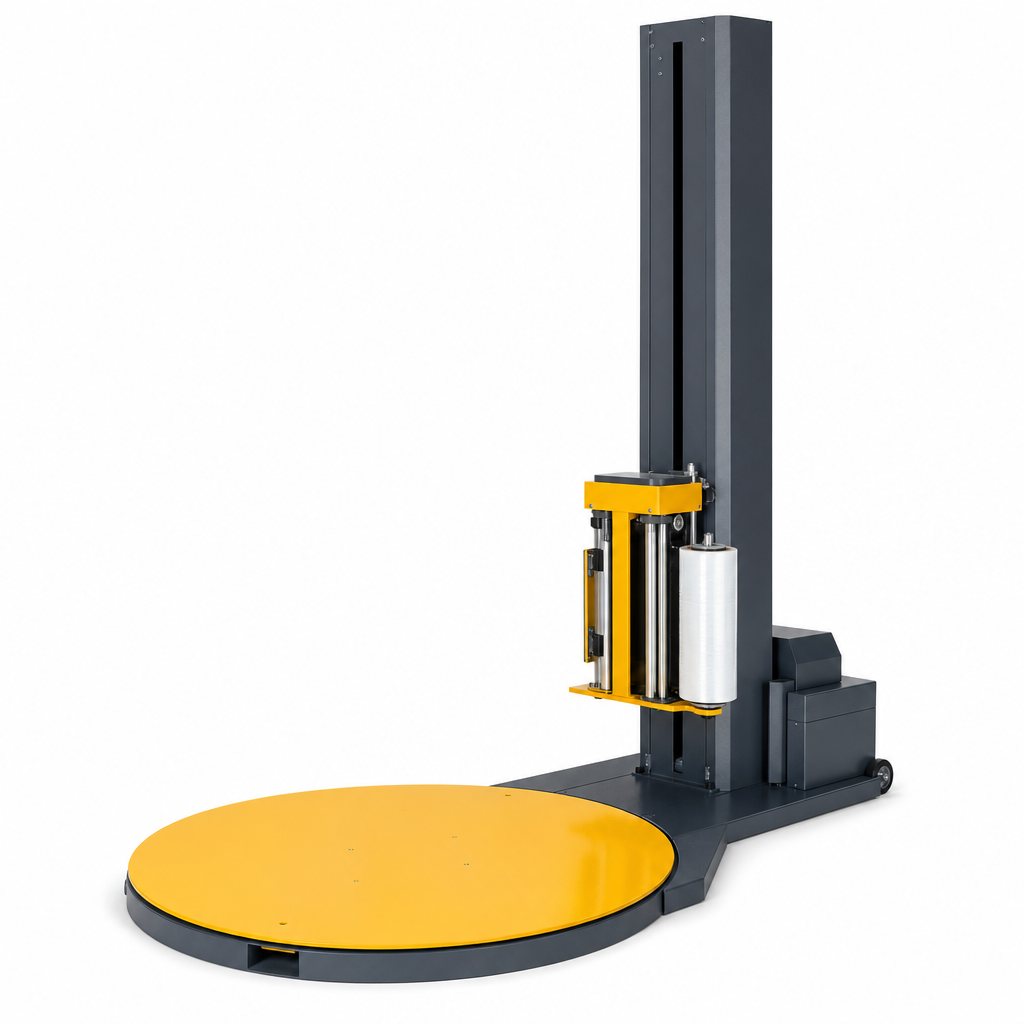 Semi-Automatic Powered Pre-Stretch Turntable Pallet Wrapper