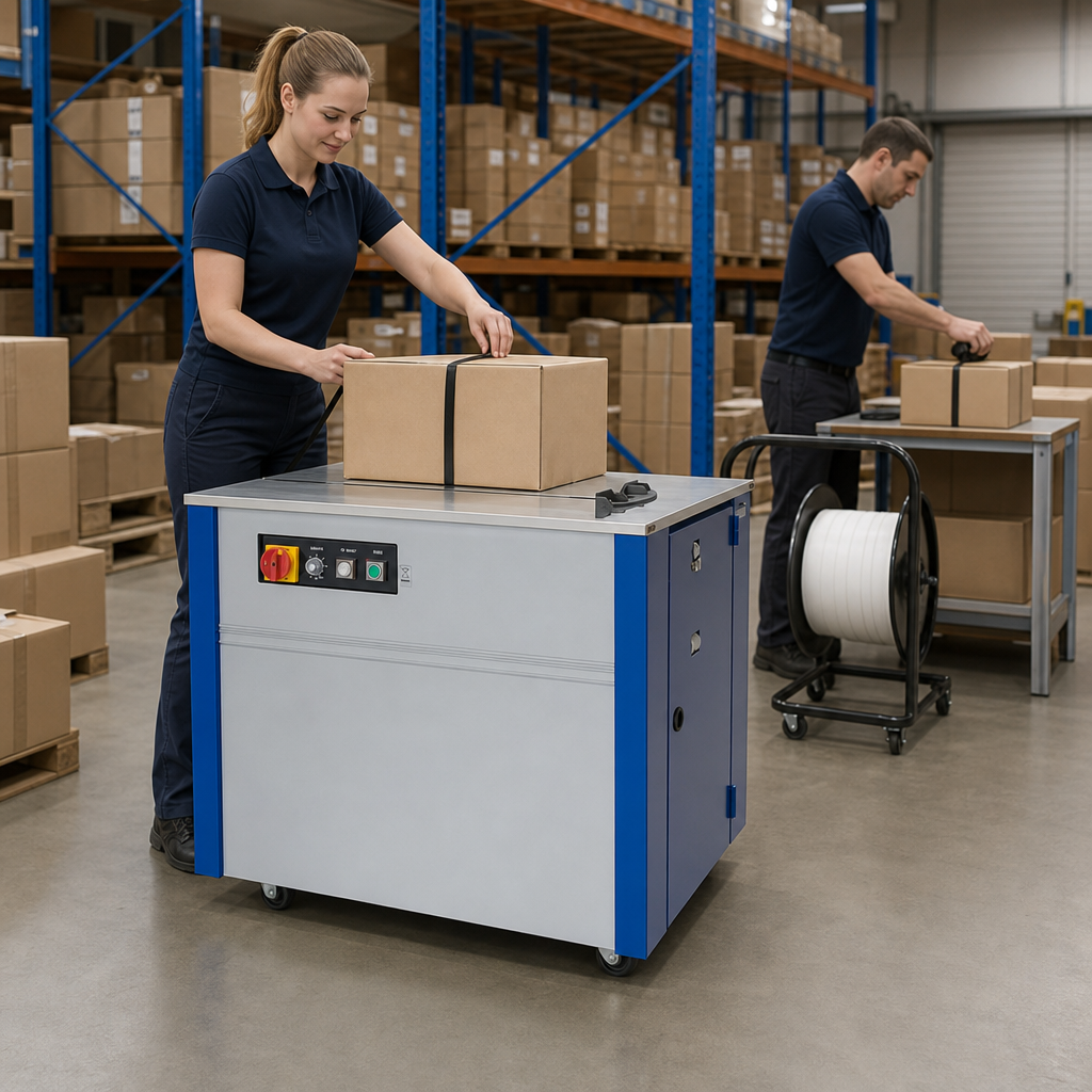 Semi Automatic Strapping Machine for Parcel Securing