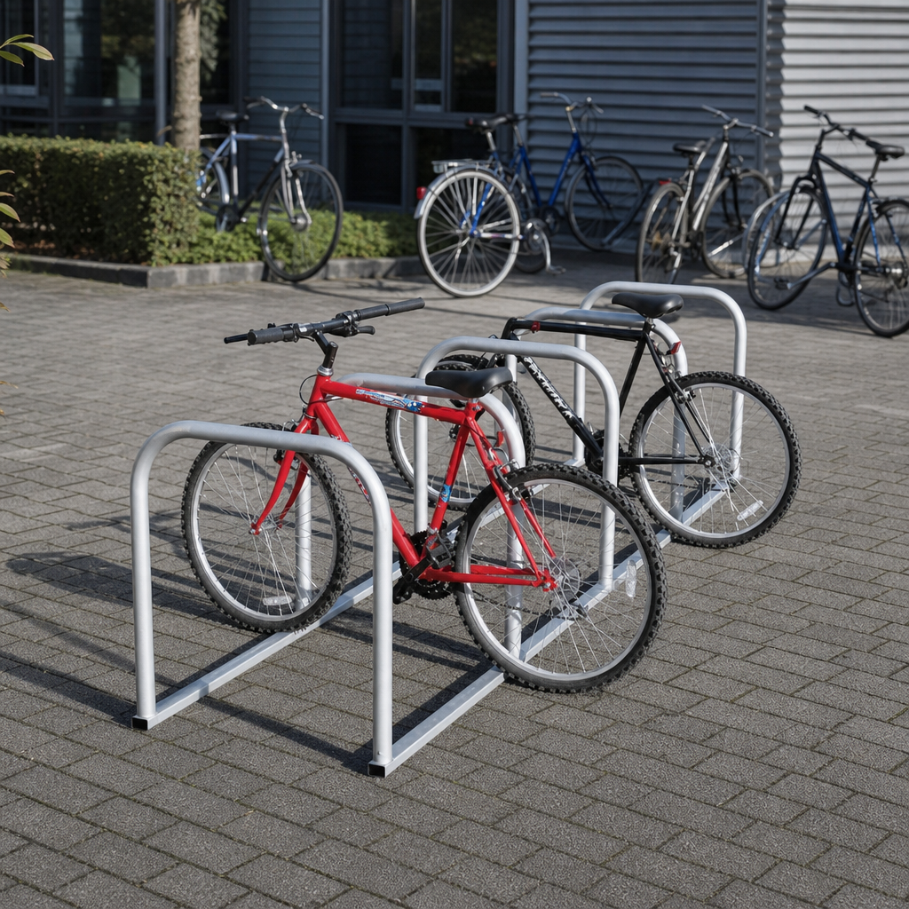Sheffield Style Cycle Rack for Outdoor Bicycle Parking
