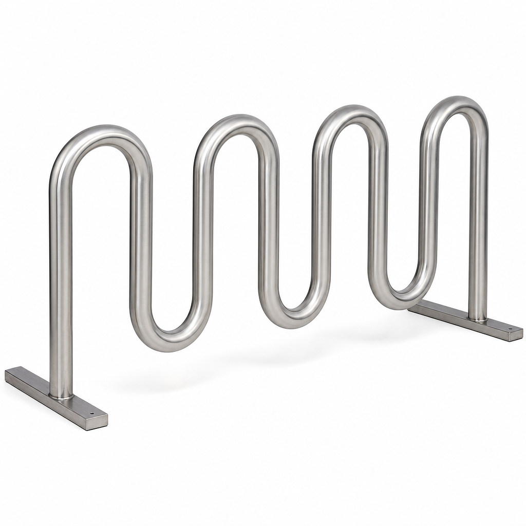 Sheffield Style Cycle Rack for Outdoor Bicycle Parking