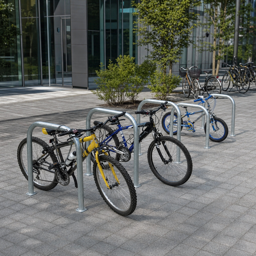 Sheffield Style Steel Cycle Stand for 2 Bicycles