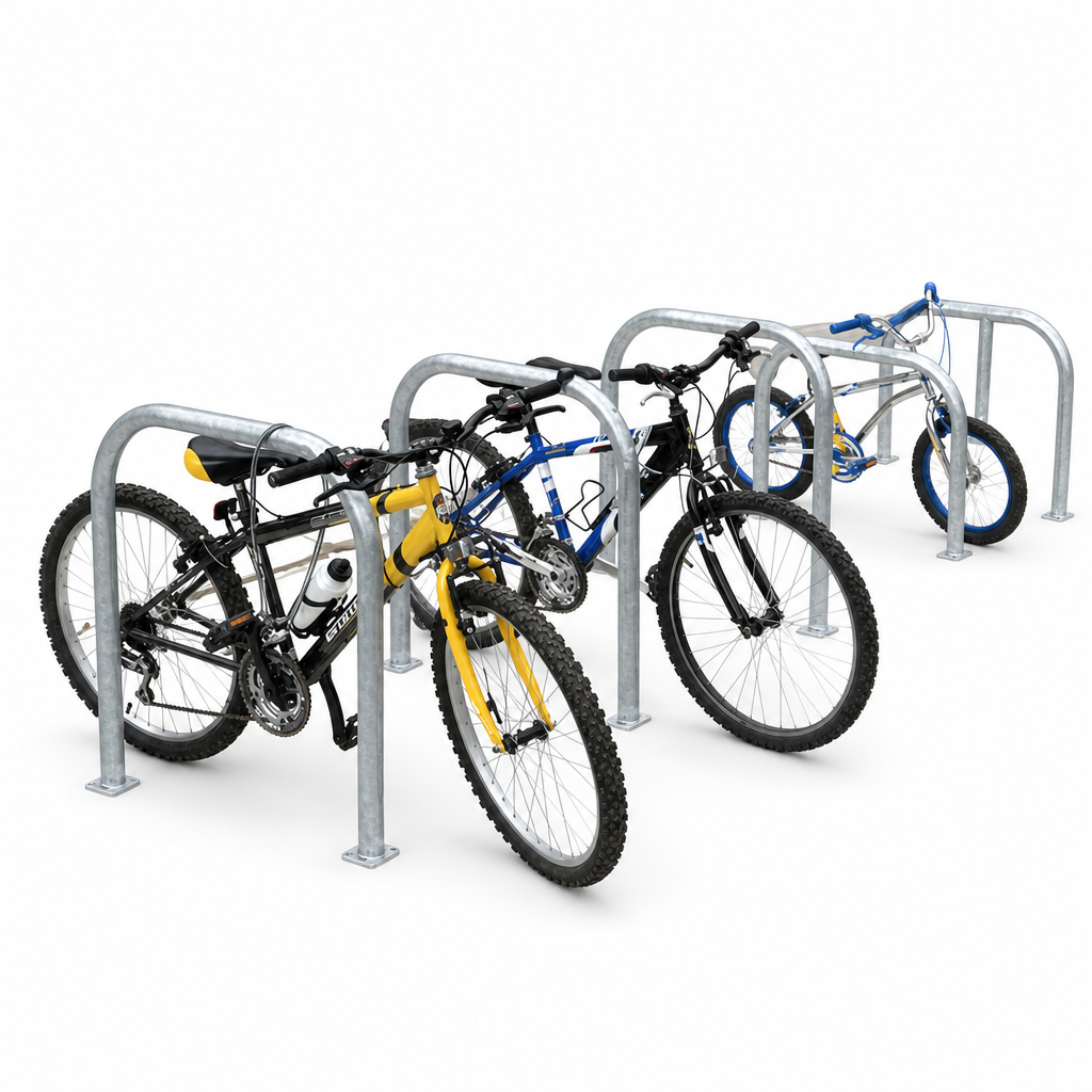 Sheffield Style Steel Cycle Stand for 2 Bicycles