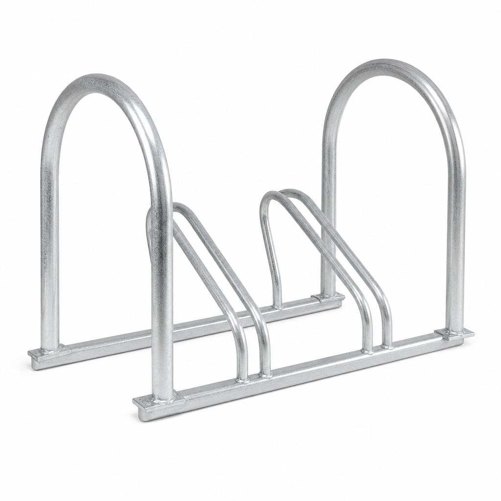 Sheffield Style Steel Cycle Stand for 2 Bicycles