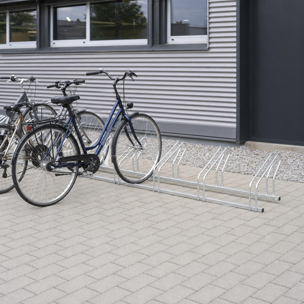 Side-by-side Bike Parking Rack – 6 or 8 Spaces