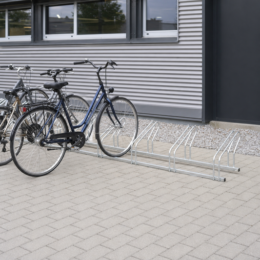 Side-by-side Bike Parking Rack – 6 or 8 Spaces