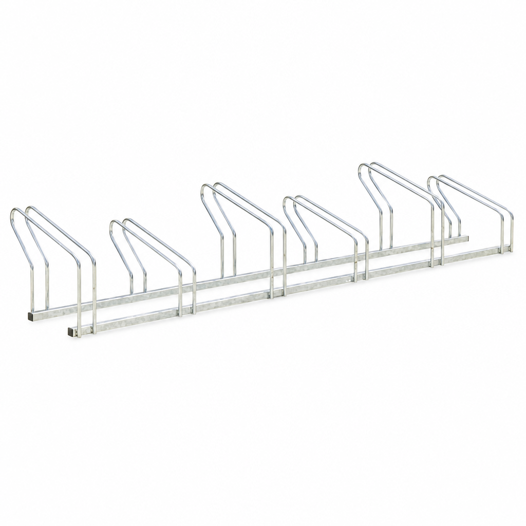 Side-by-side Bike Parking Rack – 6 or 8 Spaces