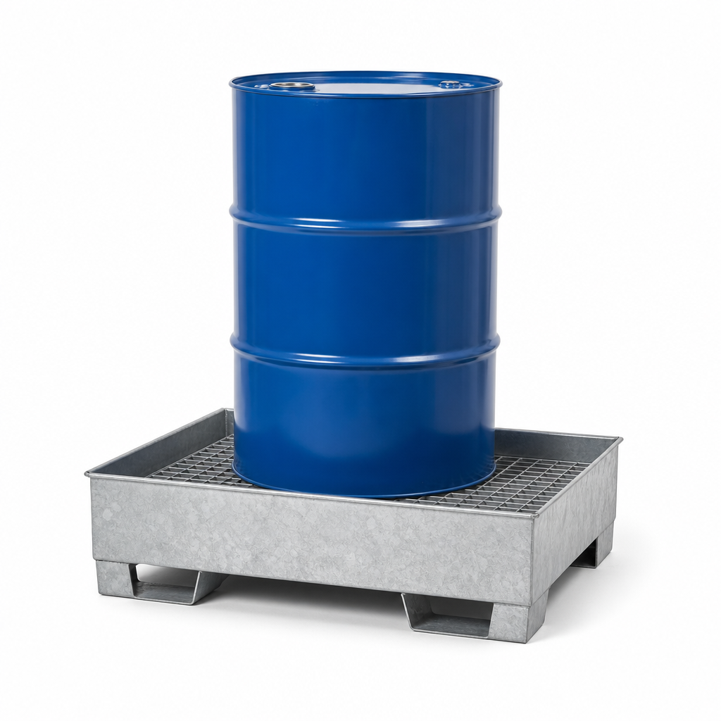 Single Drum Pallet Spill Tray 220L Capacity