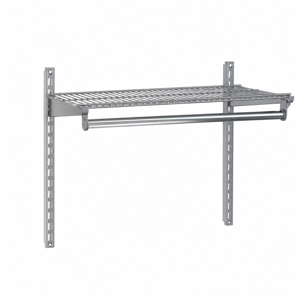 Single Rail Garment Shelving Extra Rail Level