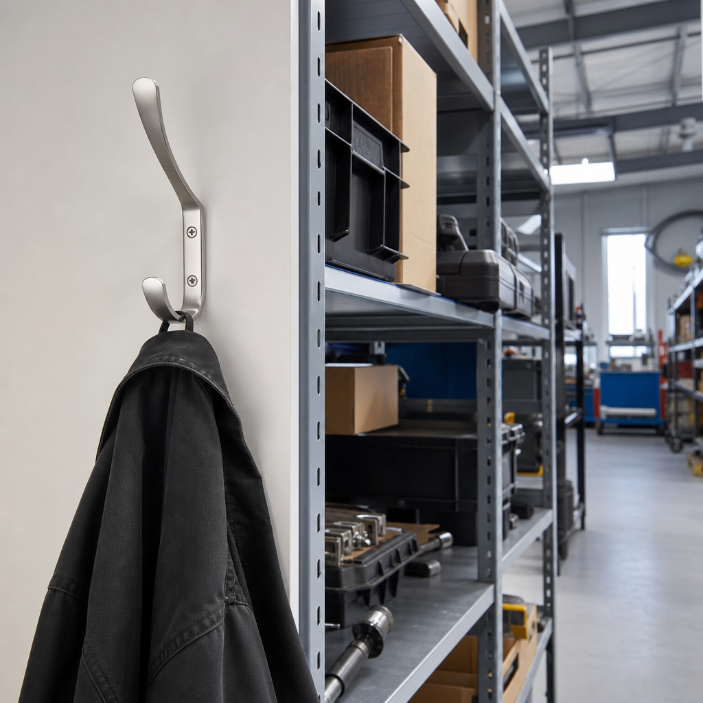 Single Satin Stainless Steel Coat Hook