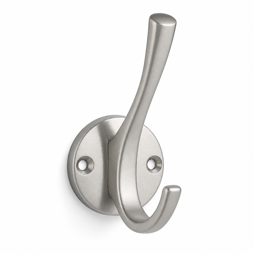 Single Satin Stainless Steel Coat Hook