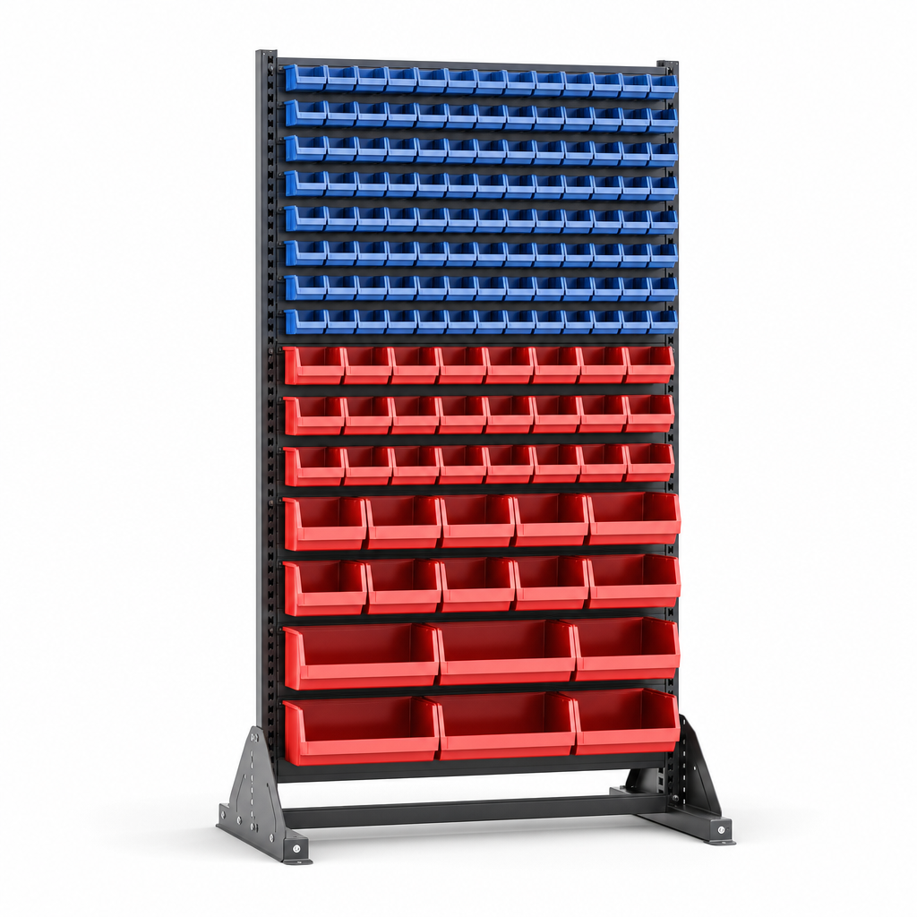 Single Sided Small Parts Rack 1600h x 1000w