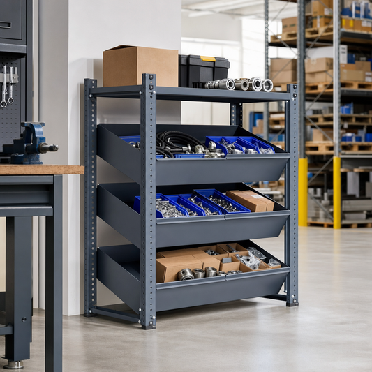 Single Tray Stacker with 3 Shallow Storage Trays