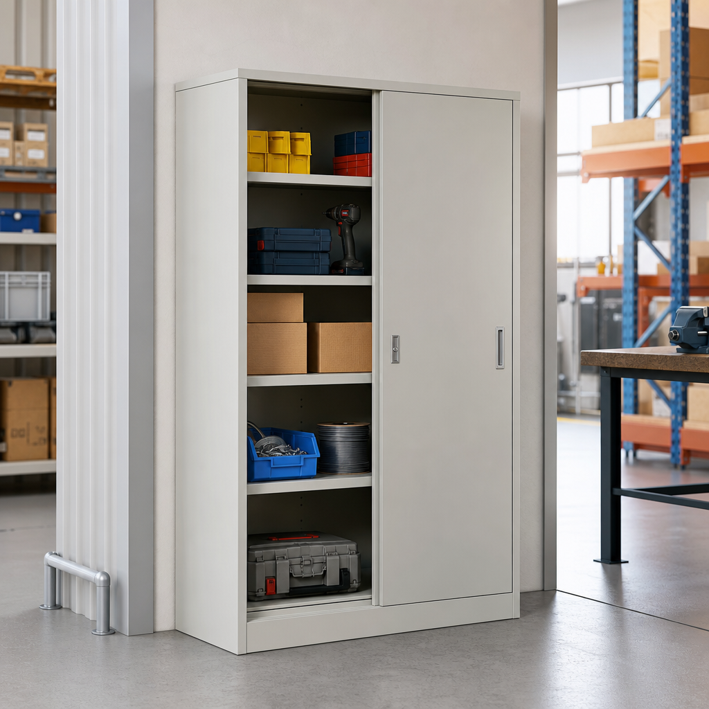 Sliding Door Metal Storage Cabinet 1000 x 1300mm