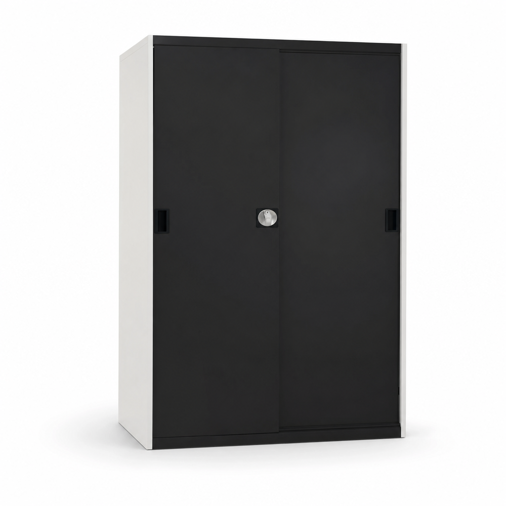 Sliding Door Metal Storage Cabinet 1600h x 1300w
