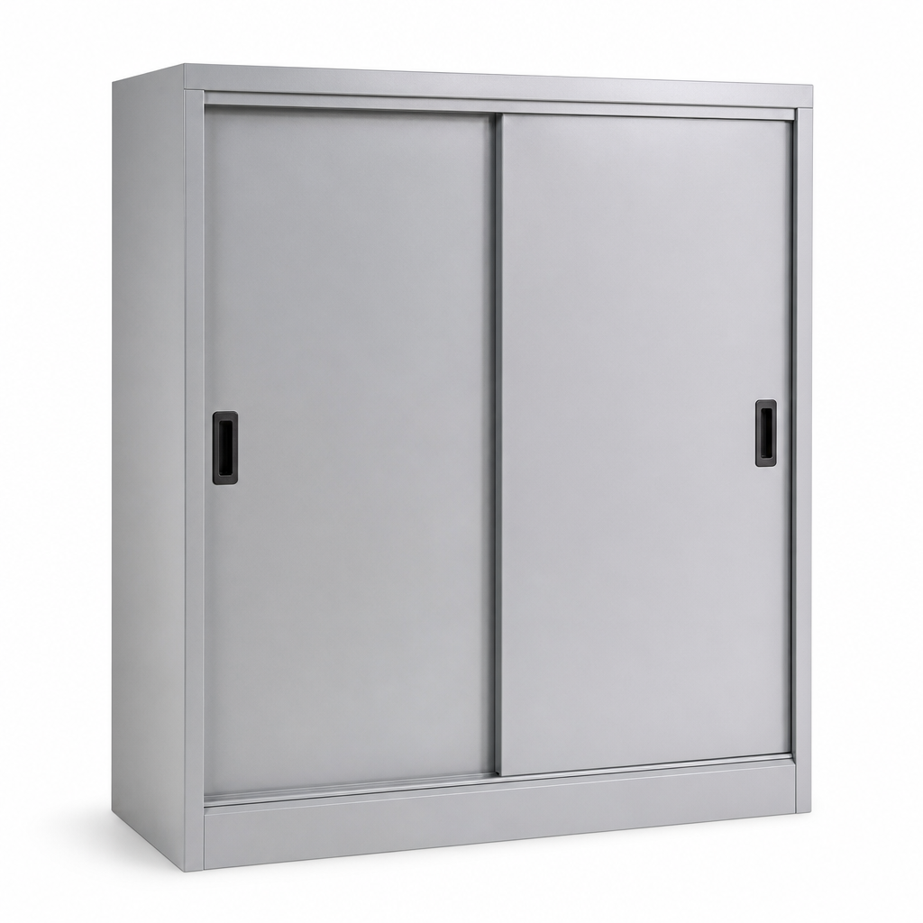 Sliding Door Metal Storage Cabinet 1600h x 1300w