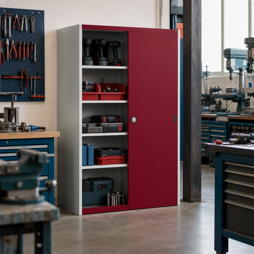 Sliding Door Metal Storage Cabinet 2000 x 1300mm