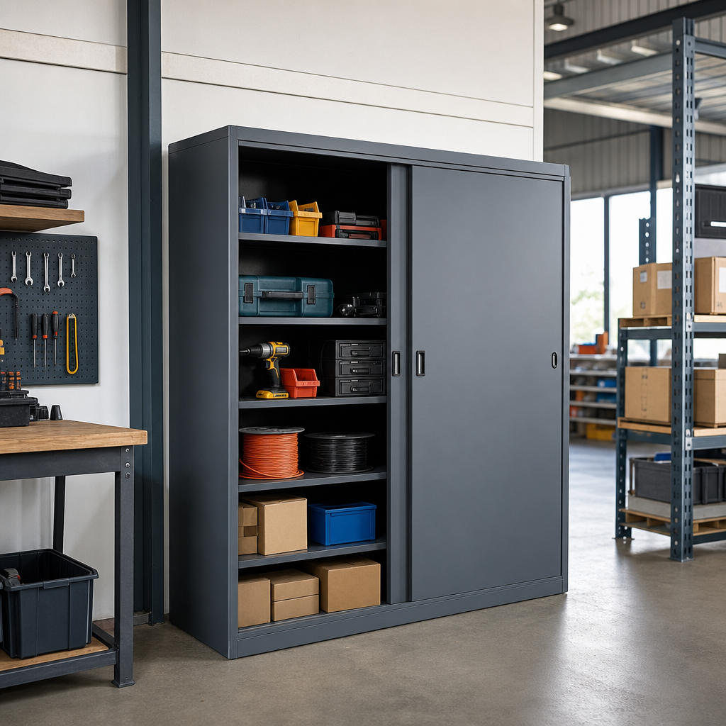 Sliding Door Metal Storage Cabinet 2000 x 1300mm