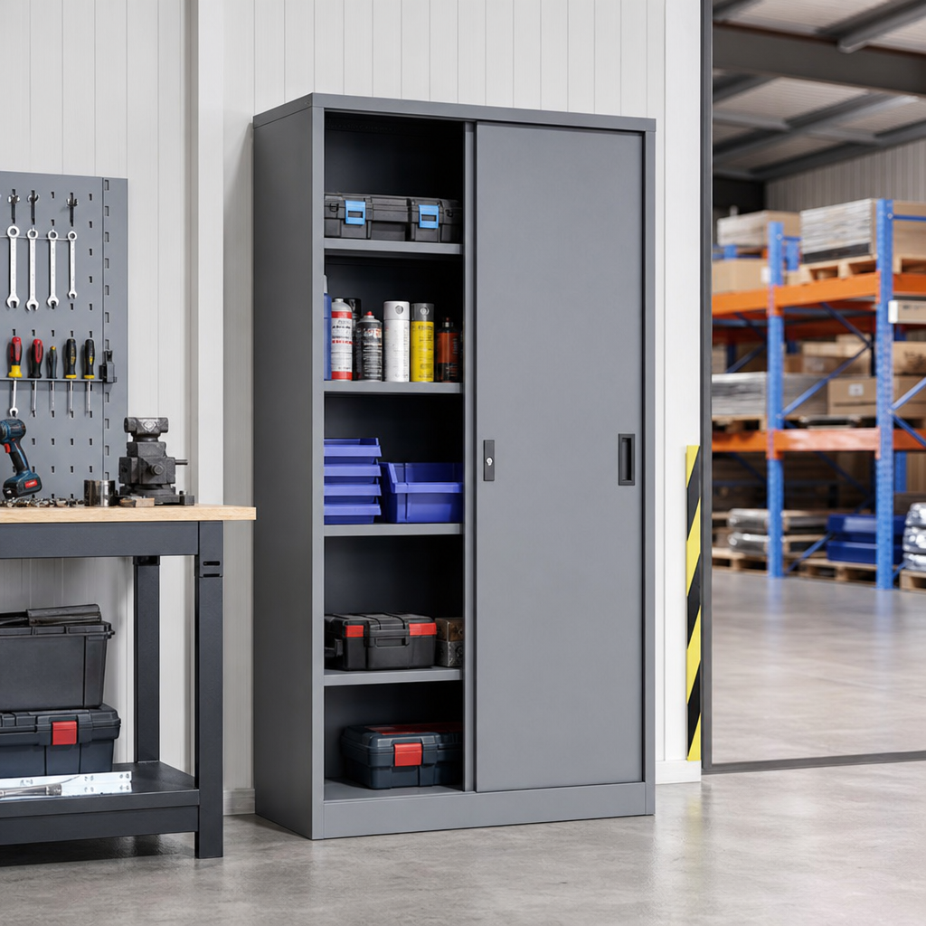 Sliding Door Metal Storage Cabinet 800 x 1300mm