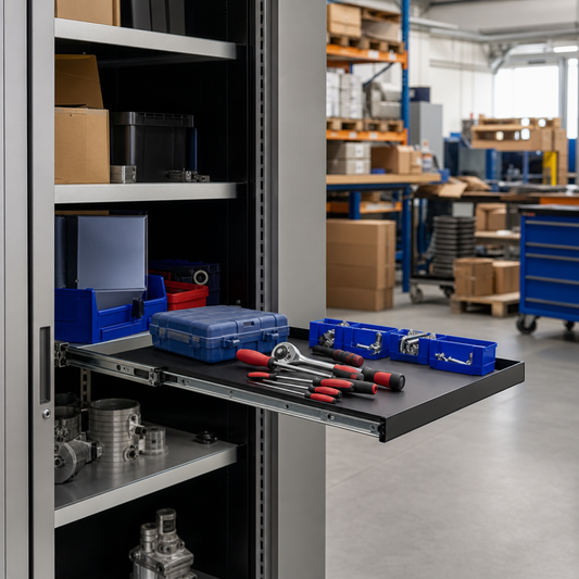 Sliding Shelf Accessory for Workshop Cupboards