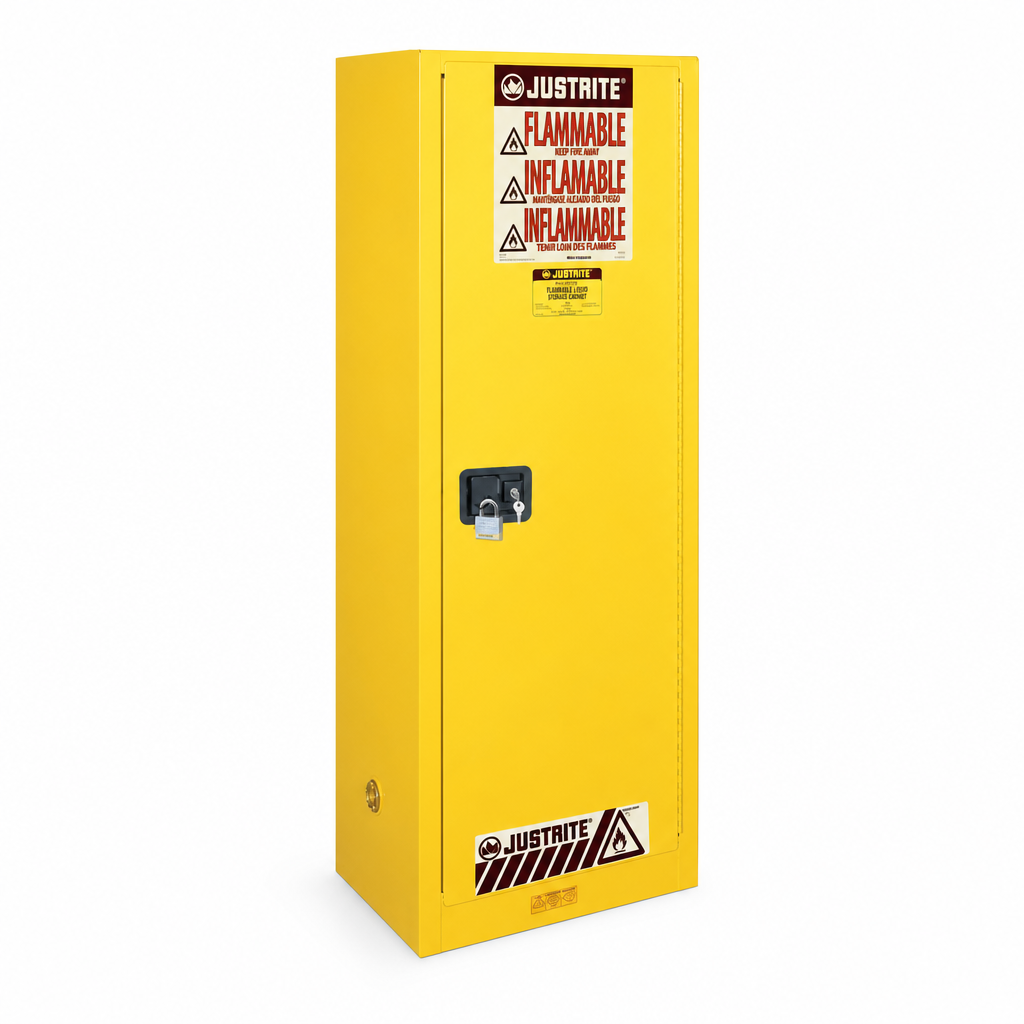 Slimline Self-Closing Flammable Storage Cabinet