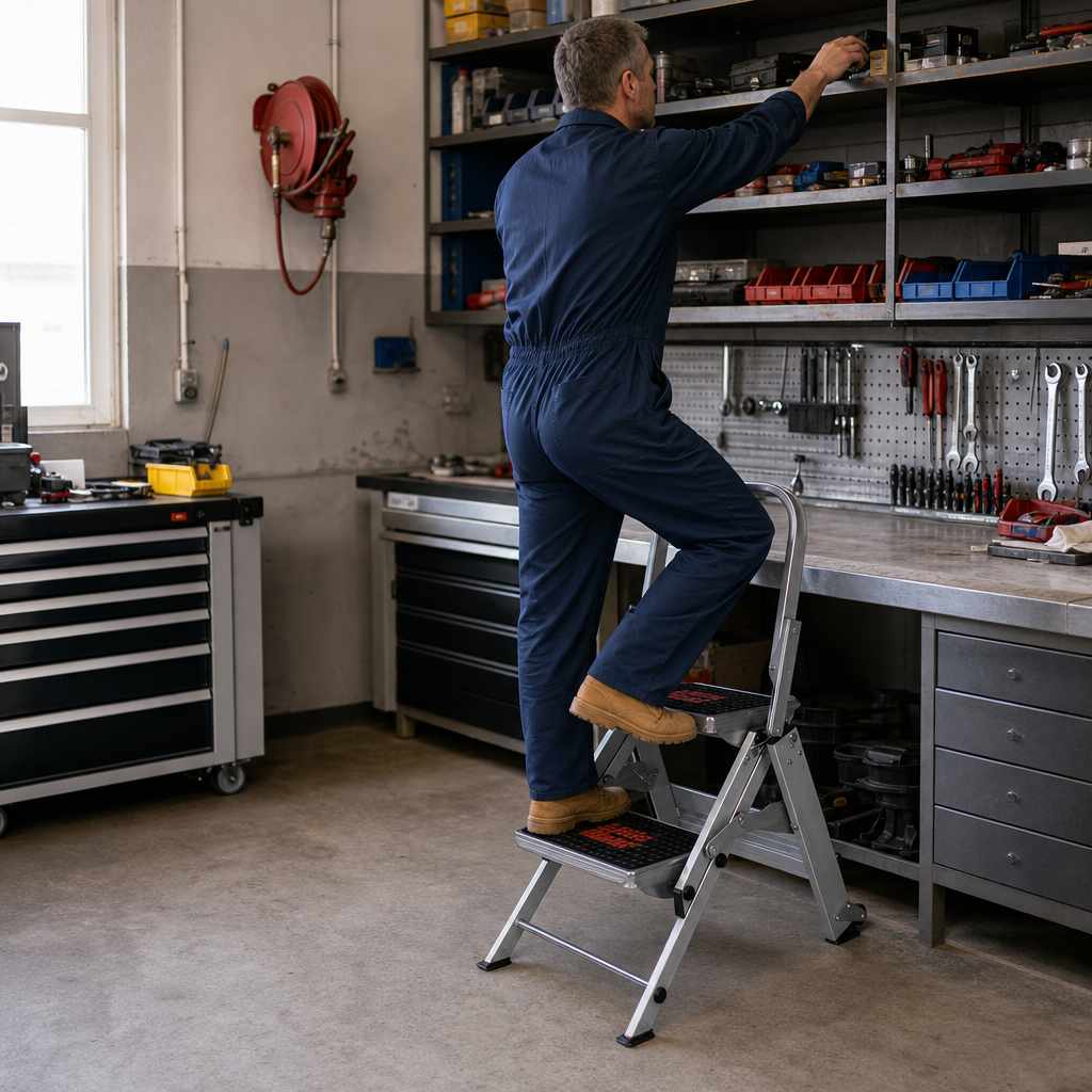 Small Aluminium Step Ladders with 2–4 Treads