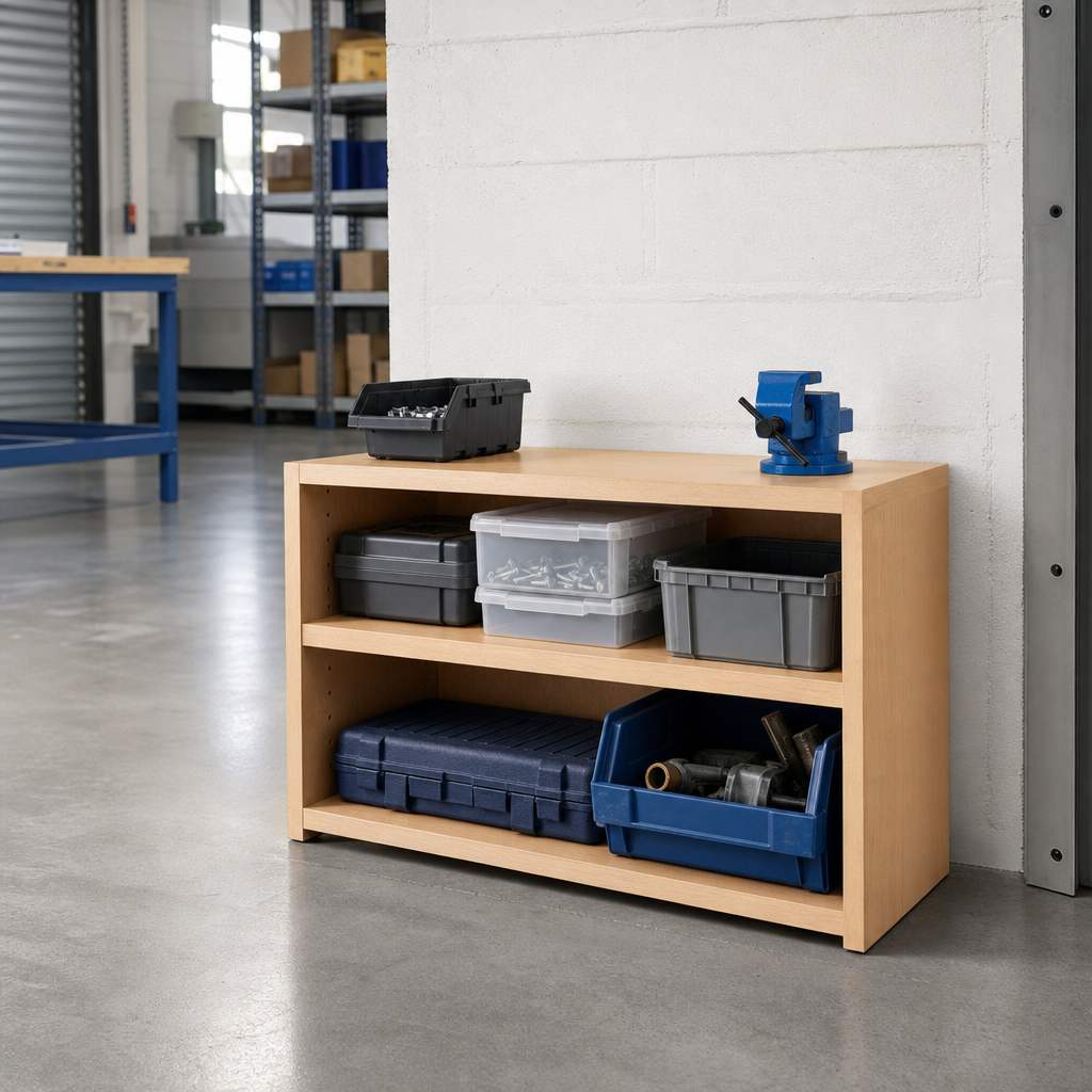 Small Beech Bookcase with 1 Shelf