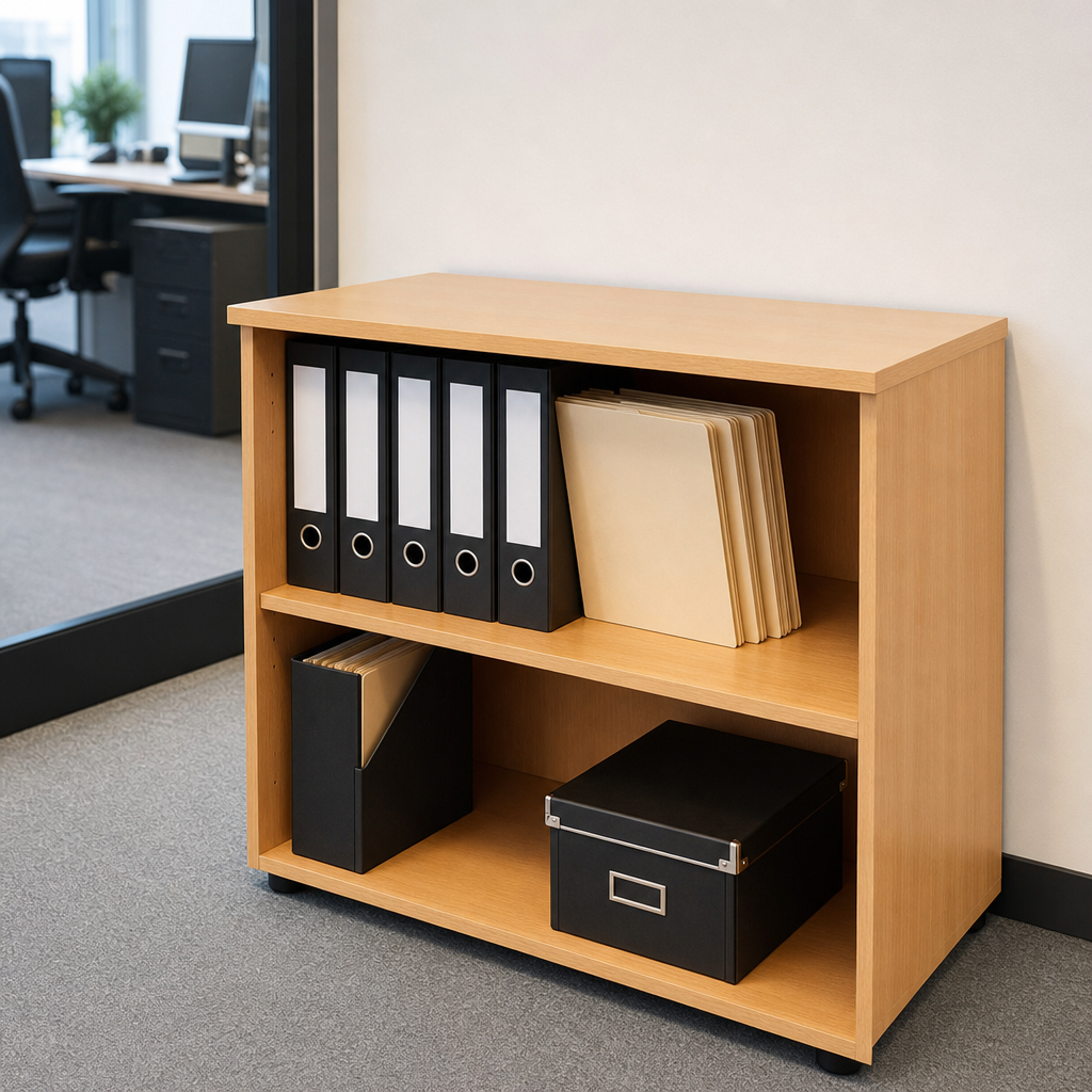 Small Beech Bookcase with 1 Shelf