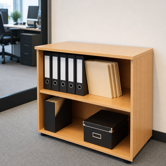 Small Beech Bookcase with 1 Shelf