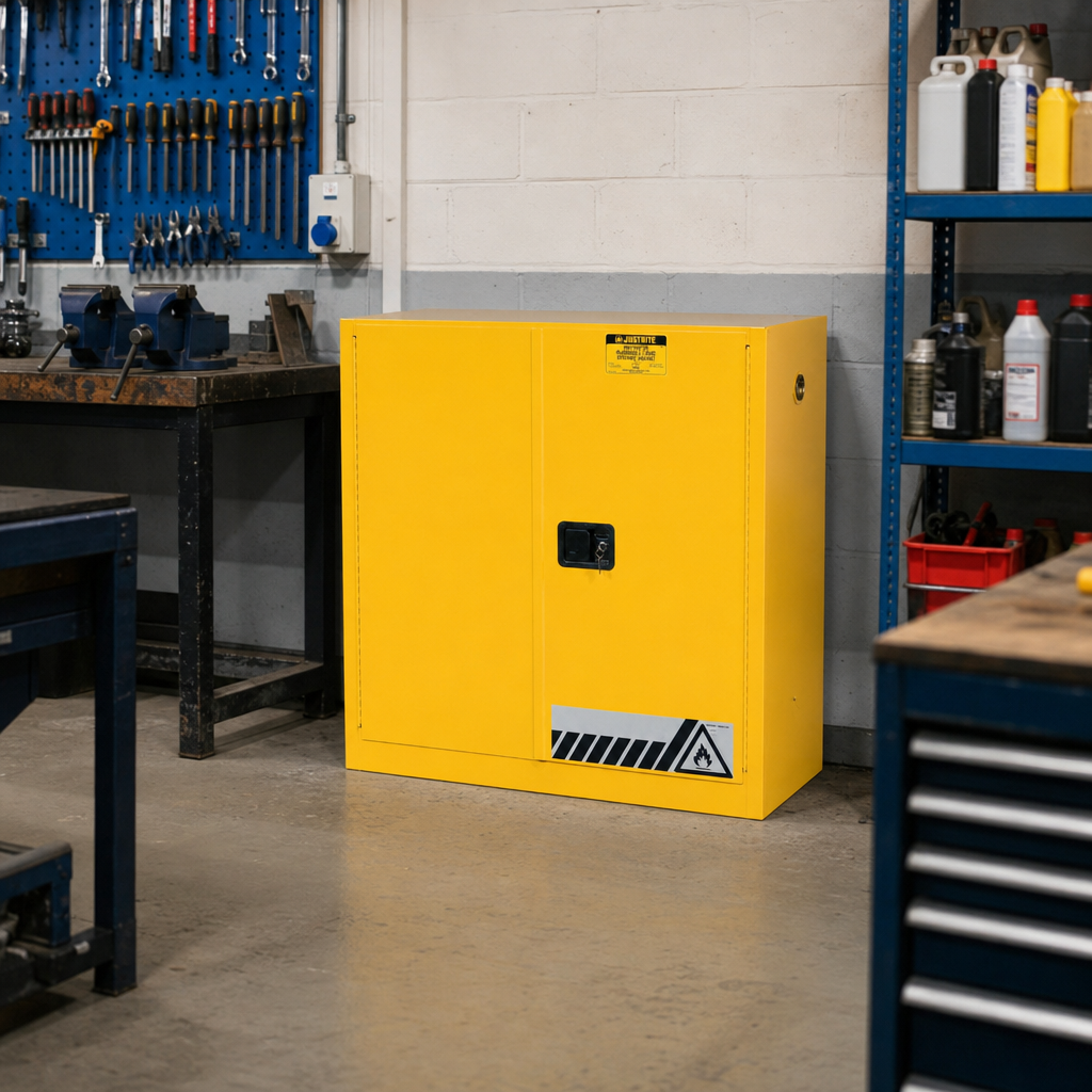 Small Flammable Storage Cabinet 1118h x 1092w x 457d mm