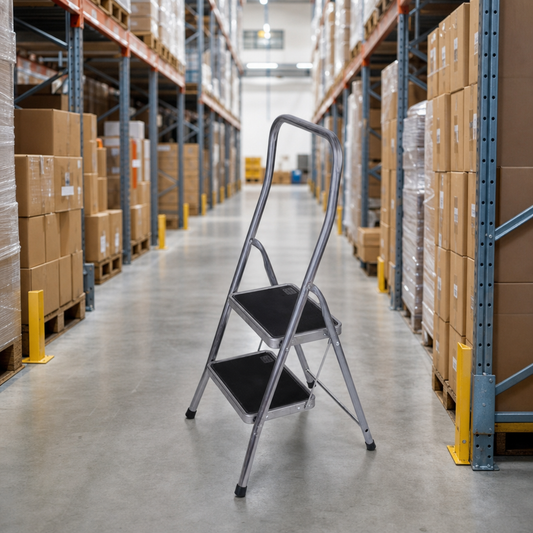 Small Folding Platform Step Ladders with 2 or 3 Steps