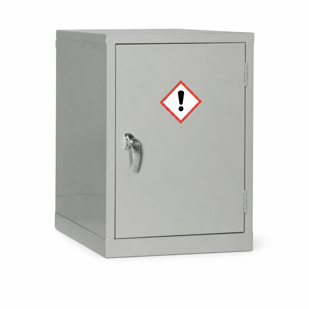 Small Grey COSHH Hazardous Storage Cabinet 760 x 457mm