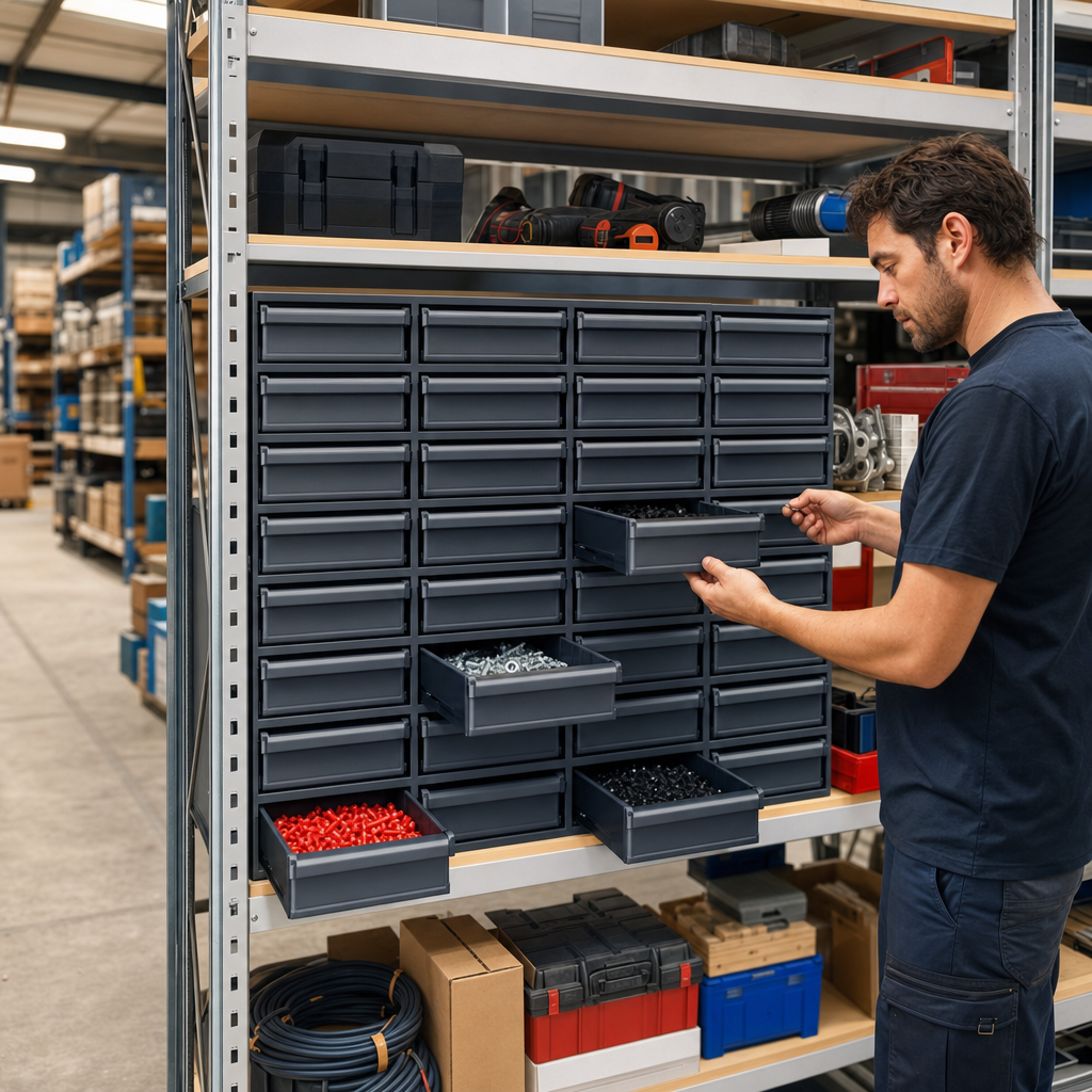 Small Parts Bin Drawer Unit 300mm Deep
