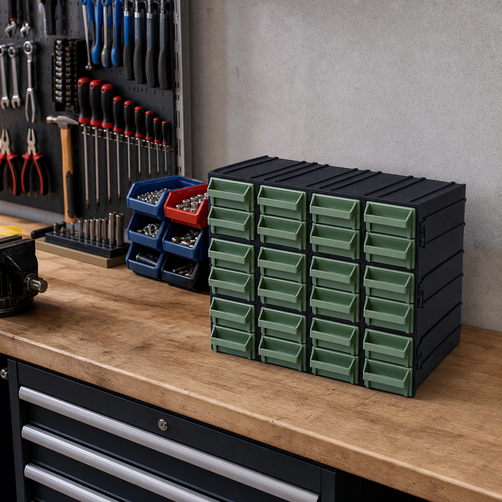 Small Parts Drawer Storage Unit with Colour Options
